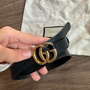 ONE DAY SALE🤍 Gucci Marmont Thin Belt Black